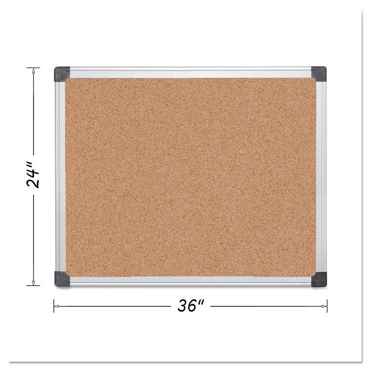 MasterVision CA031170 2 x 3 ft. Super Value Basic Cork Bulletin Board