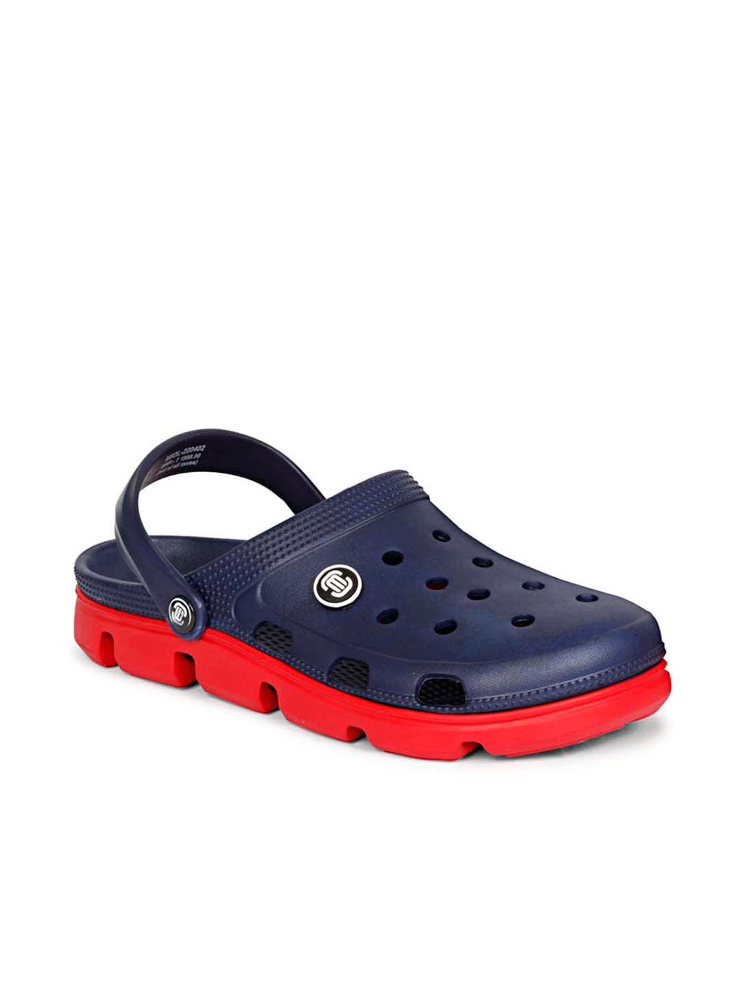 Mozafia Men's Navy Back Strap Clogs