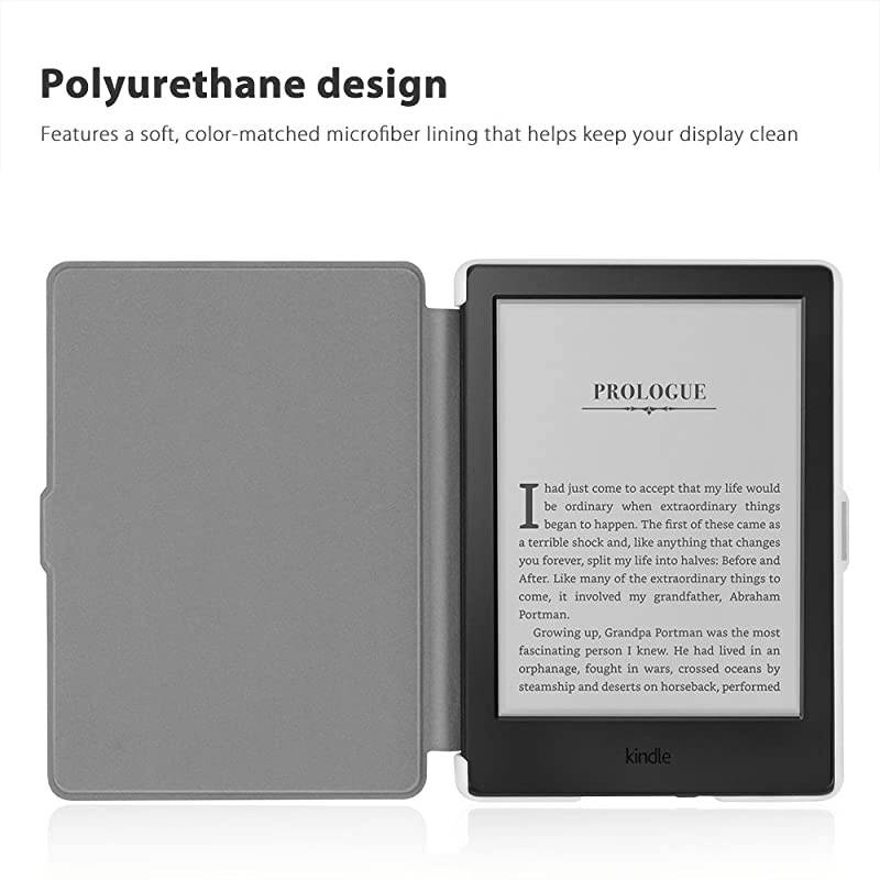 Case for Kindle 8th Generation - Slim & Light Smart Cover Case with Auto Sleep & Wake for  Kindle E-Reader 6" Display, 8th Generation 2016 Release (Hot Pink)