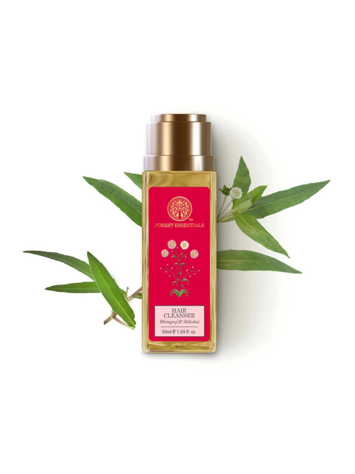 Forest Essentials Bhringraj & Shikakai Ayurvedic Anti Dandruff Hair Cleanser Shampoo - 50 ml