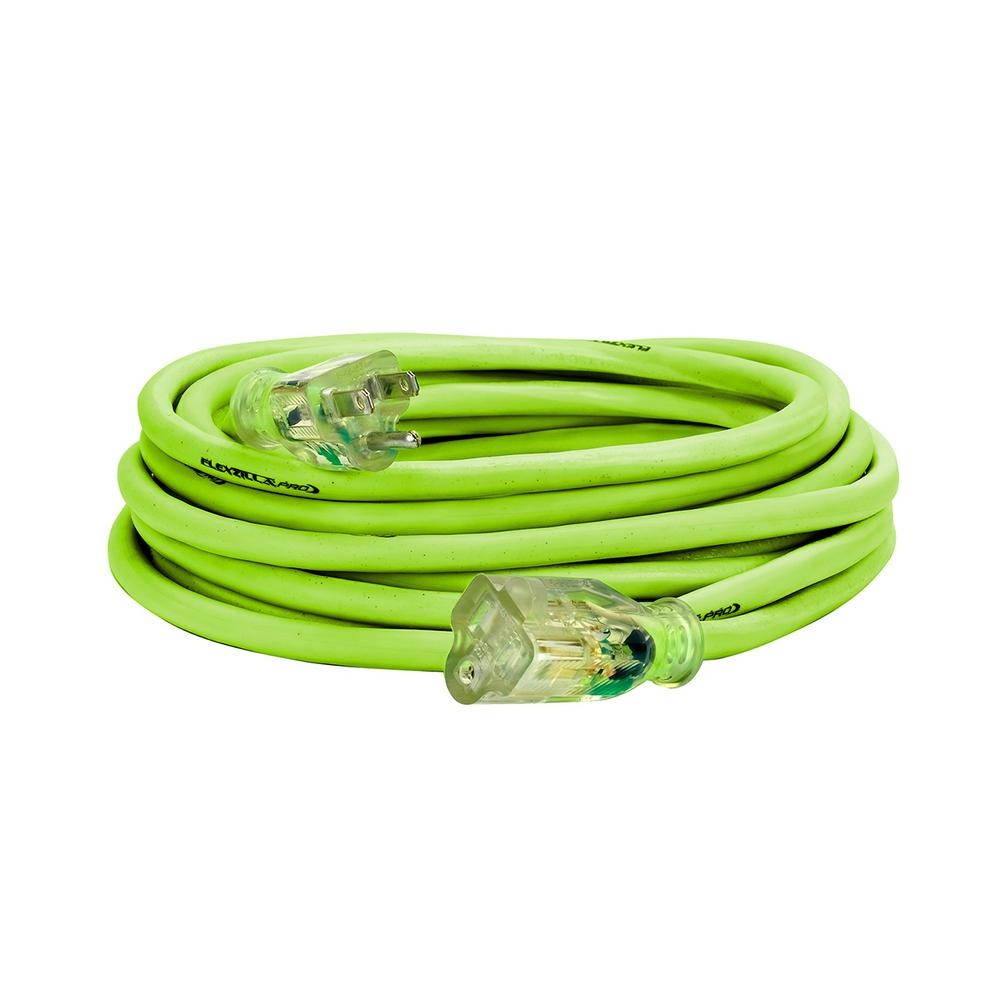 Flexzilla Pro Extension Cord 143 AWG SJTW 25ft Outdoor Lighted Plug