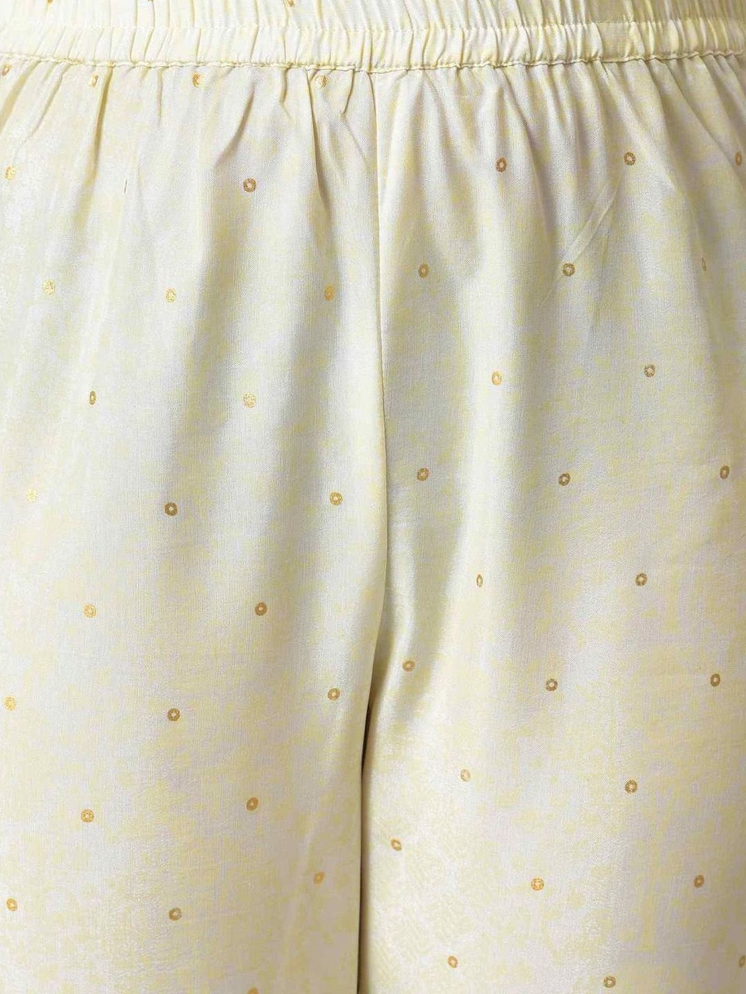 Aurelia Kids Green & Cream Printed Kurta Set