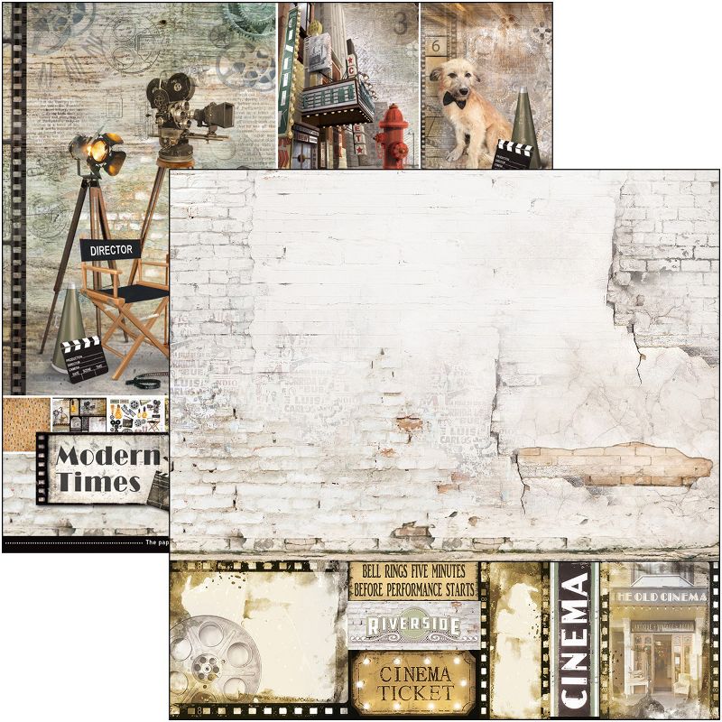 Ciao Bella Double-Sided Paper Pack 90lb 12"X12" 12/Pkg-Modern Times, 12 Designs/1 Each