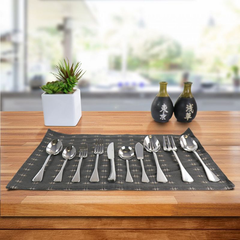 Gibson Elite Verdi 45 Piece Stainless Steel Flatware Set