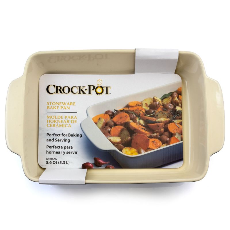 Crock Pot Artisan 5.6 Quart Stoneware Bake Pan in Blue