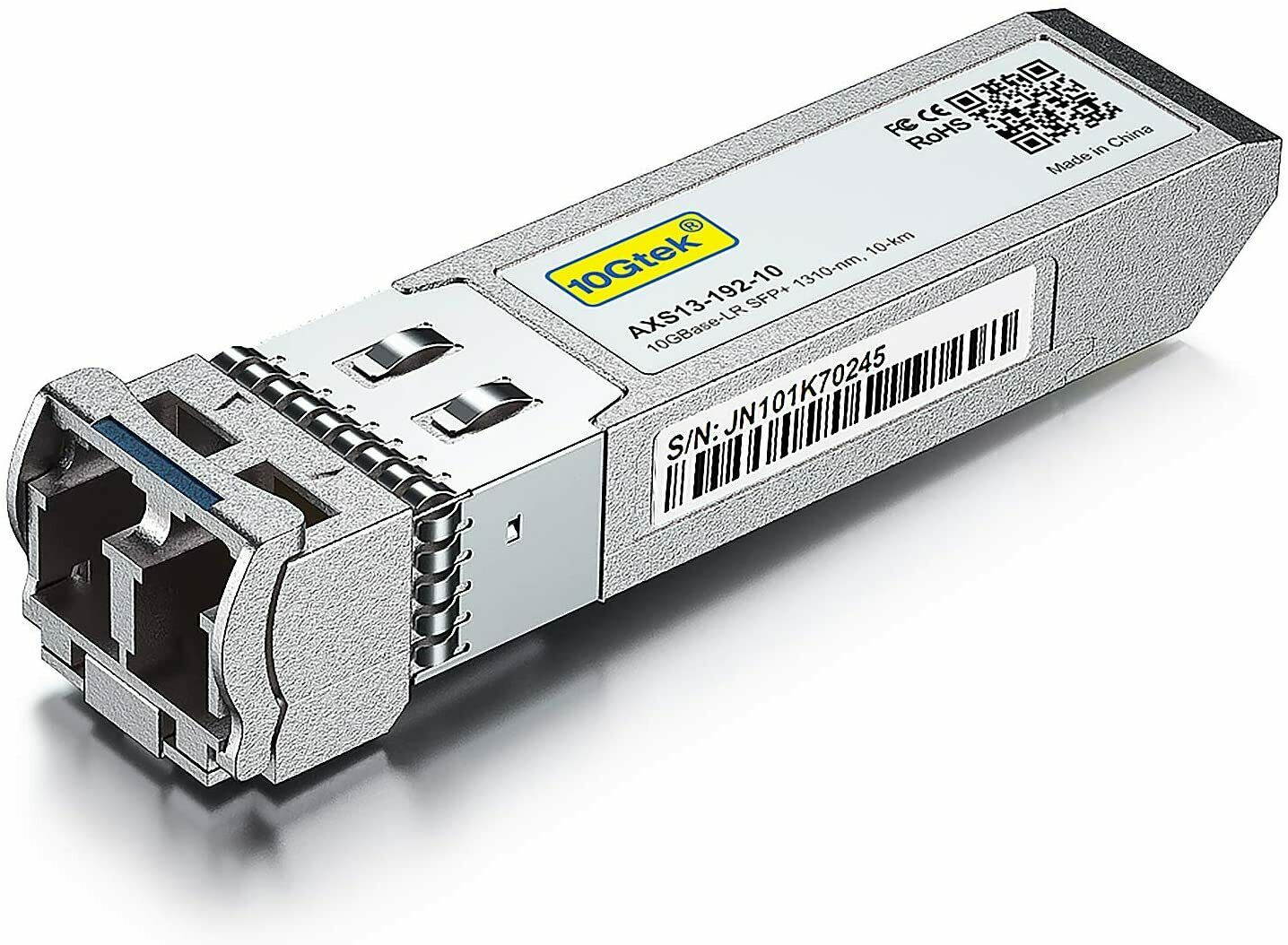 10 Gigabit SFP+ LC Multi-Mode Transceiver, 10GBASE-SR Module for D-Link DEM-431XT-DD (850nm, DDM, 300m)