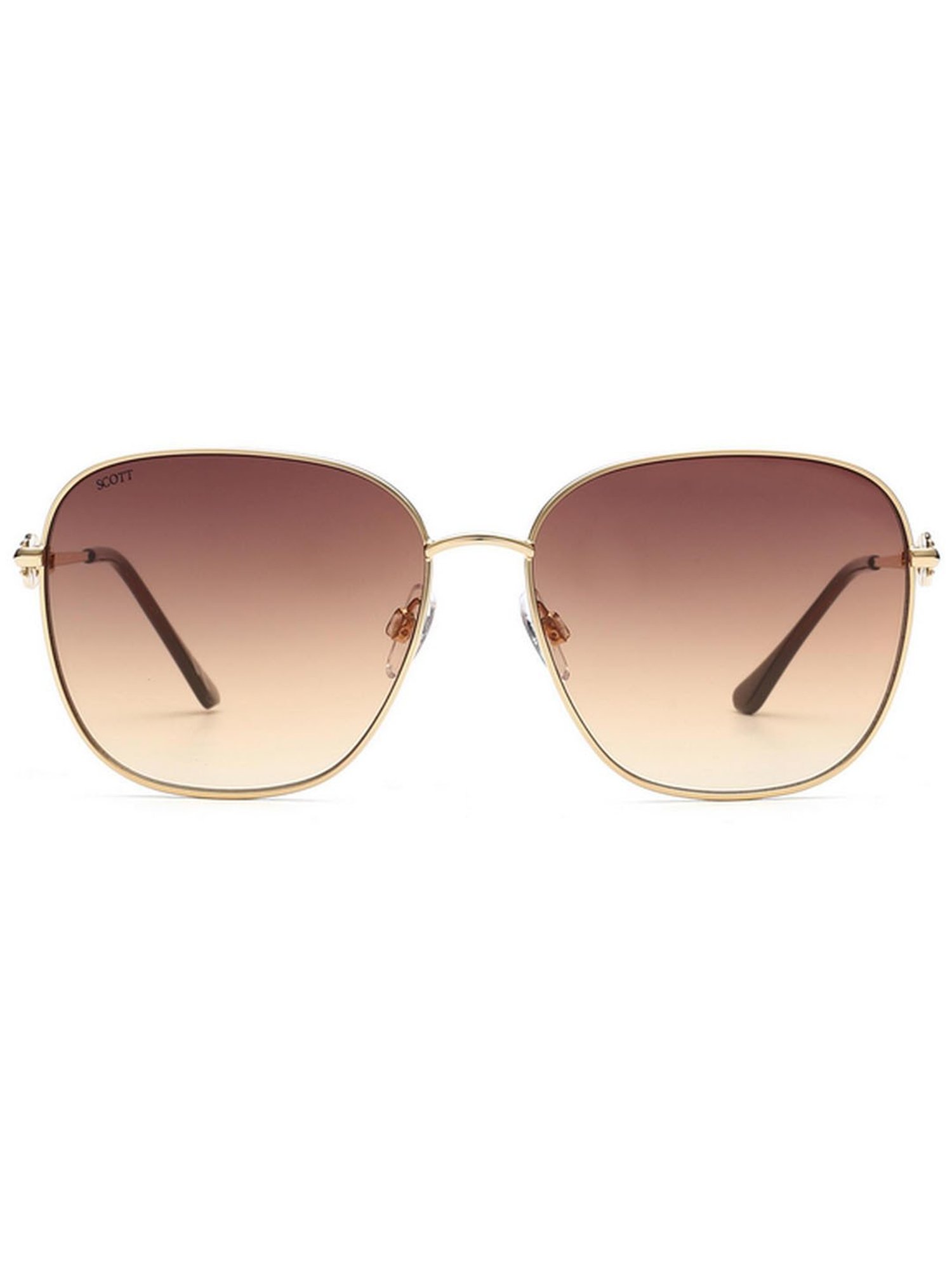 SCOTT Brown Square UV Protection Sunglasses for Women