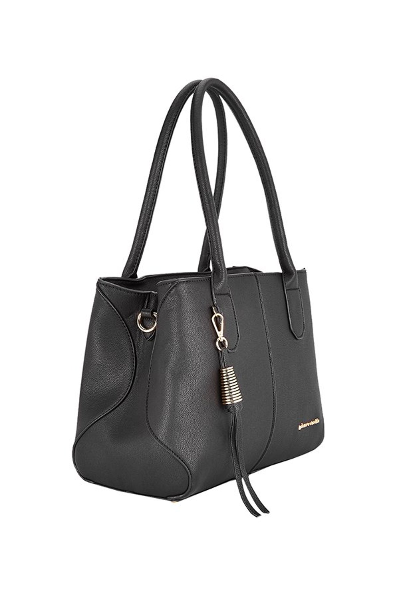 Pierre Cardin Black Solid Shoulder Handbag