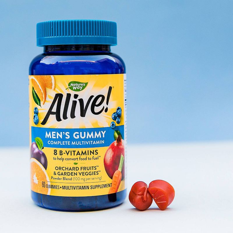 Nature's Way Alive! Men's Gummy Vitamins - Fruit Flavors - 60ct