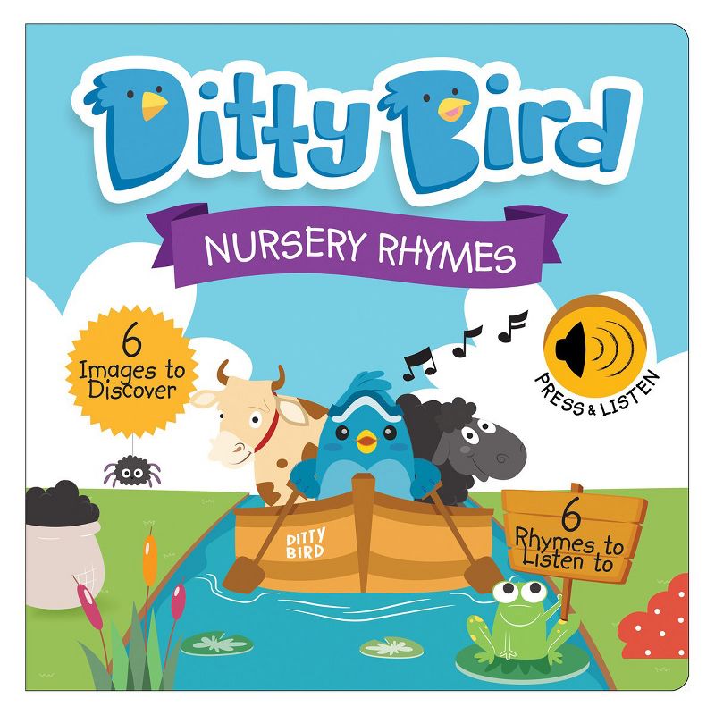 Ditty Bird Bedtime and Nursery Rhyme Song Books - Set of 2