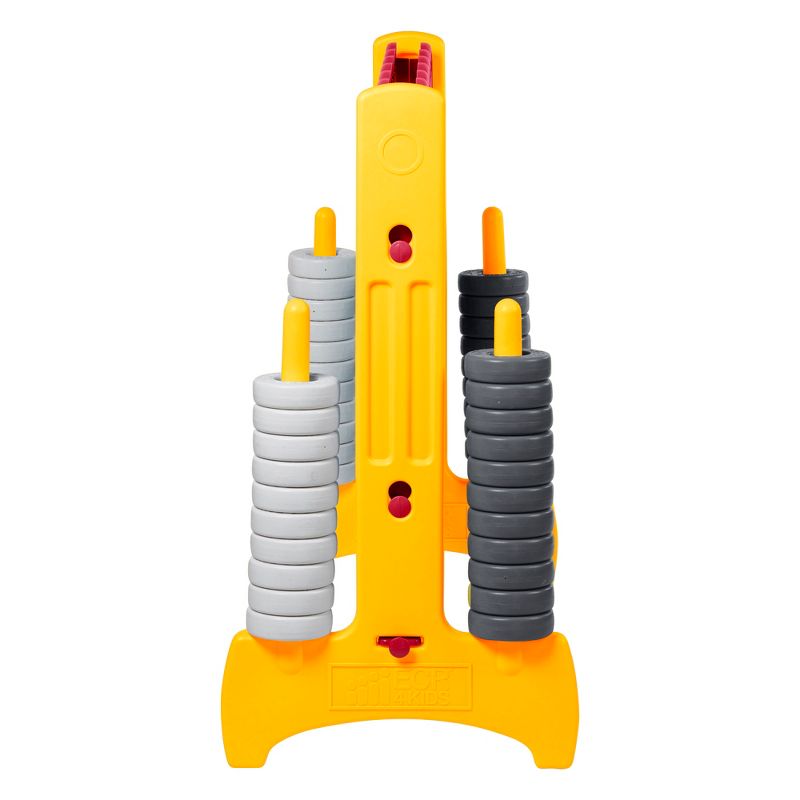 ECR4Kids Jumbo 4-to-Score Giant Game with Carry Bag, Lawn Game, Connect-All-4 - Cardinal and Gold