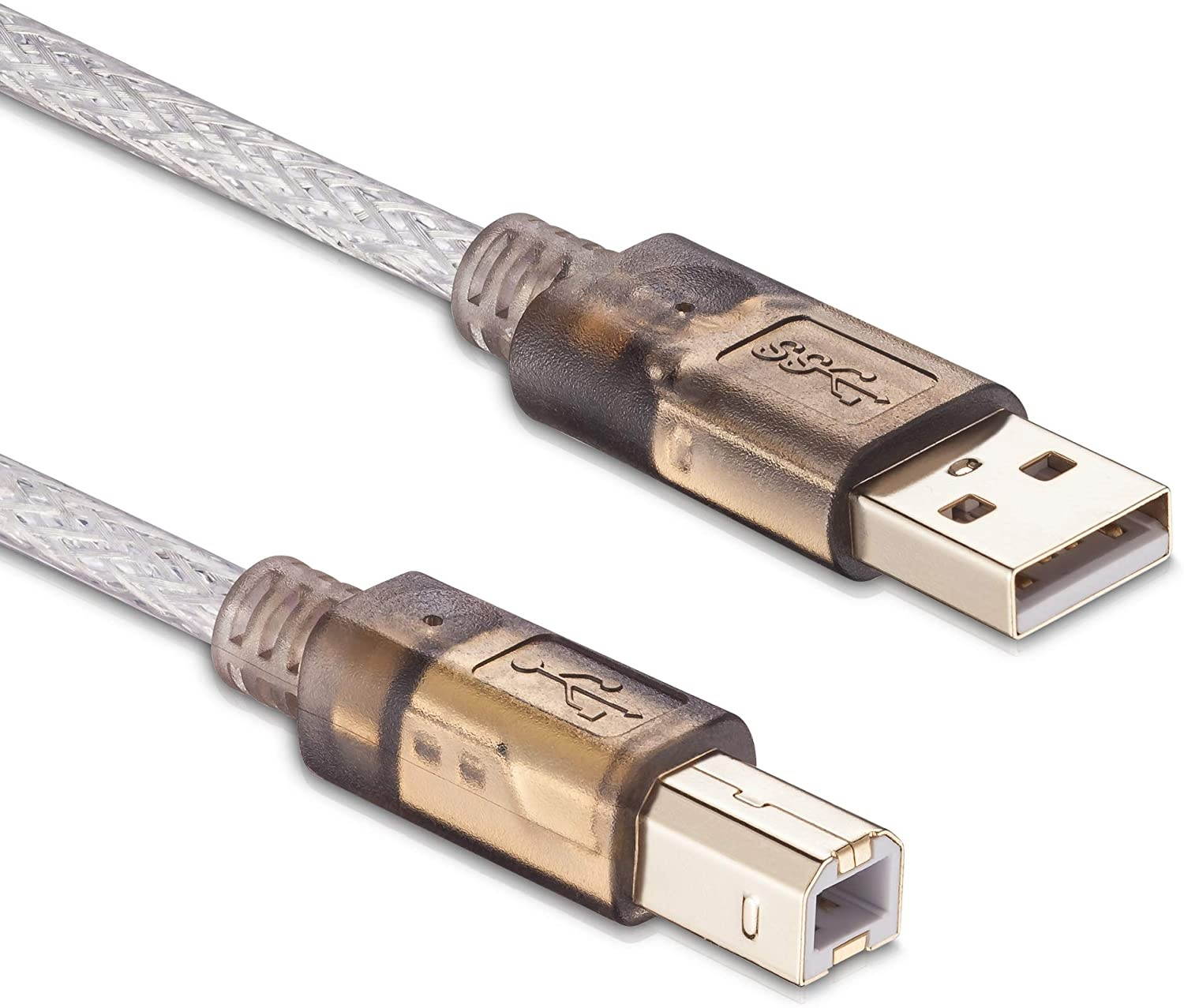 Printer Cable 30Ft2.0 Printer Scanner Cable Cord USB Type A Male to B Male High Speed for HP Canon LexmarkDell Xerox Samsung etc(30 Ft/10M)