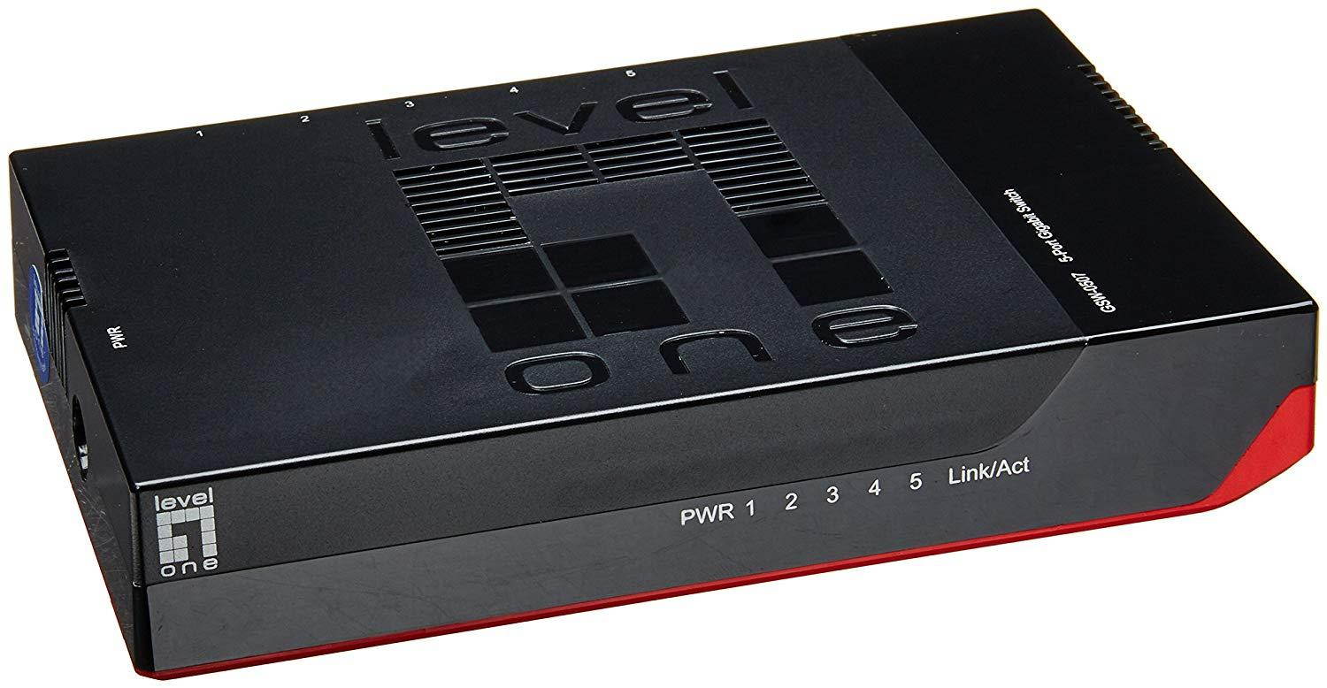 LevelOne 5-Port Gigabit Desktop/Wall Mountable Switch(GSW-0507)