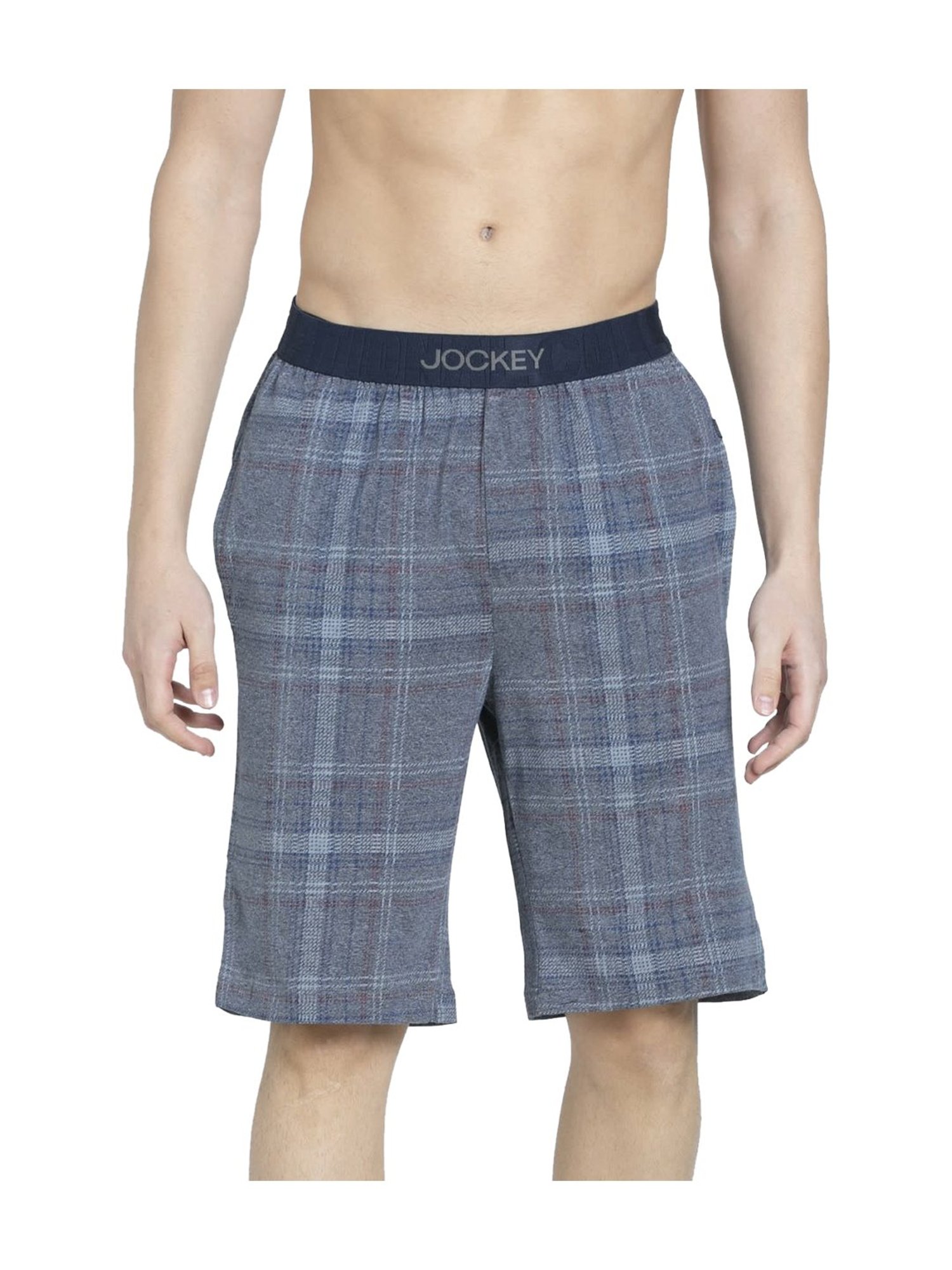Jockey IM02 Blue Tencel Micro Modal Cotton Elastane Stretch Boxer Shorts with Side Pocket