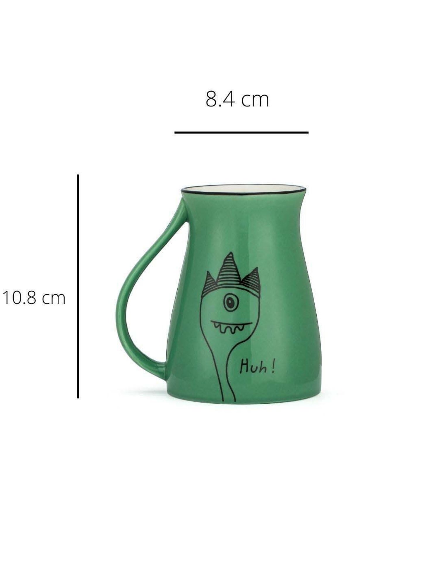 JCPL Jumble Green Ceramic Mug (0.35 L)