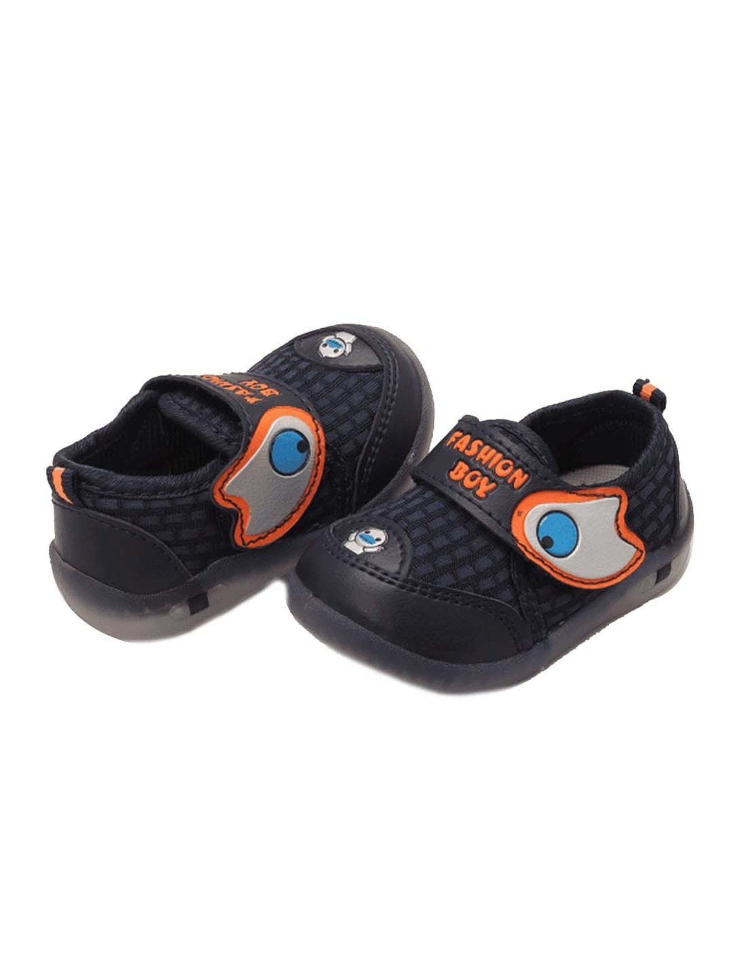 Priaansha Kids Blue & Orange Casual Sneakers
