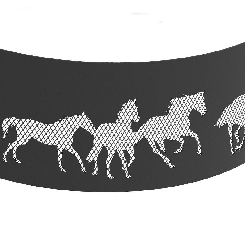 Decorative Fire Ring Horses - Blue Sky Outdoor Living