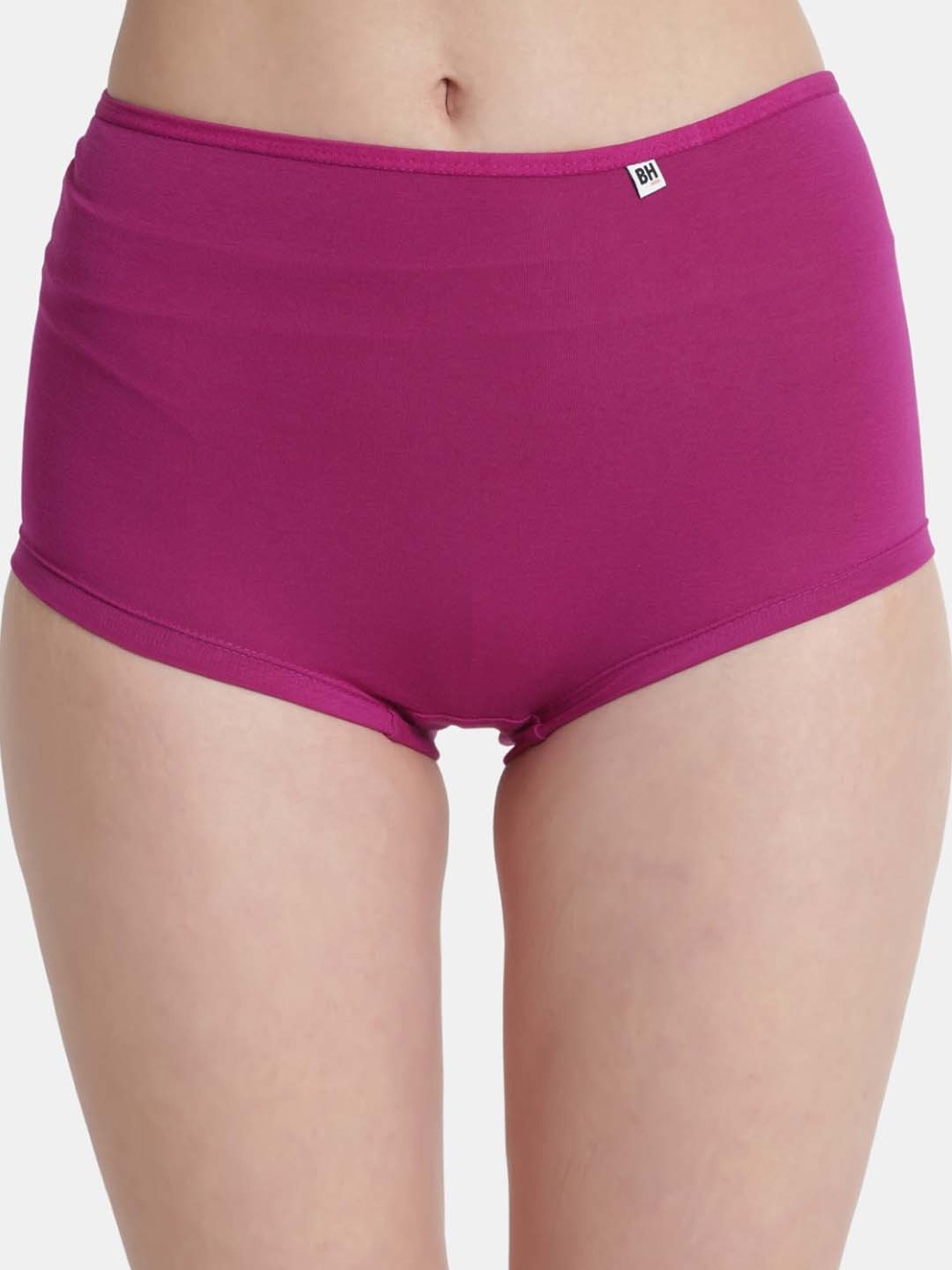 Bleeding Heart Purple & Pink Plain Panties - Pack Of 2