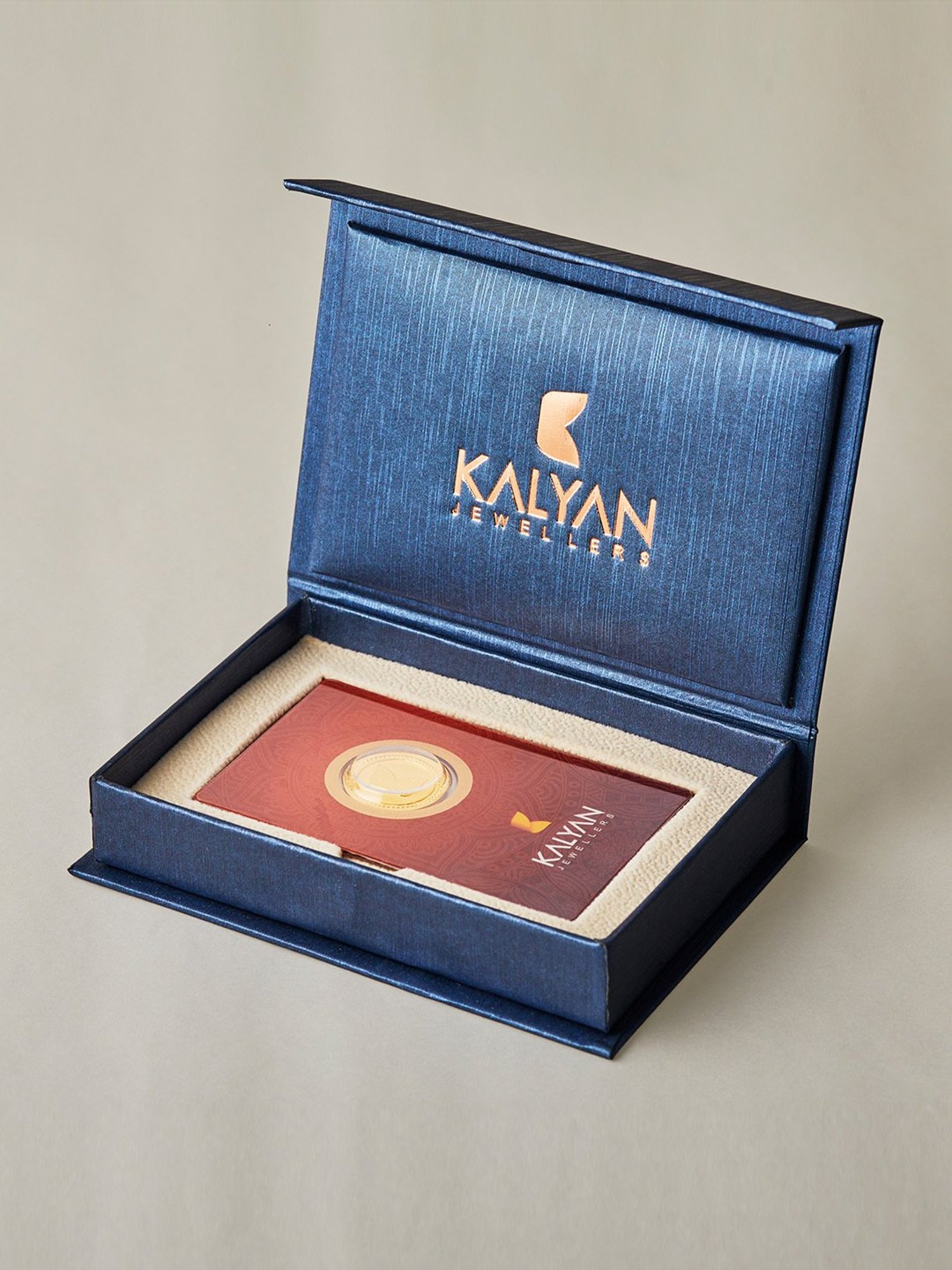 Kalyan Jewellers Rose 22k (916) 5gm BIS Hallmarked Gold Coin