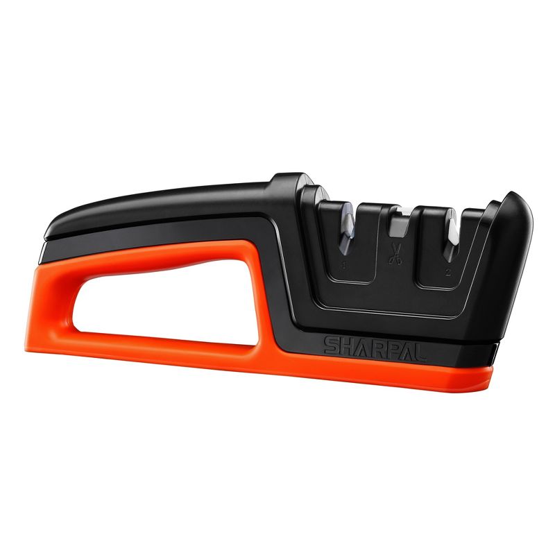 SHARPAL Knife & Scissors Sharpener Black and Orange
