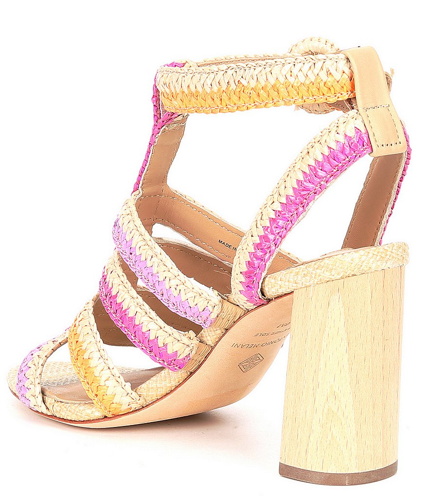 Antonio Melani Gwindolin Raffia T-Strap Dress Sandals
