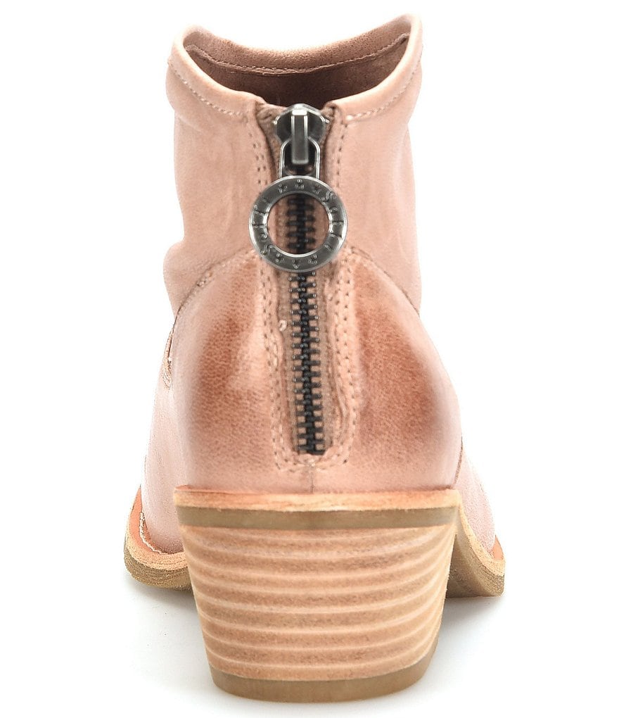 Sofft Aisley Unlined Leather Block Heel Western Booties