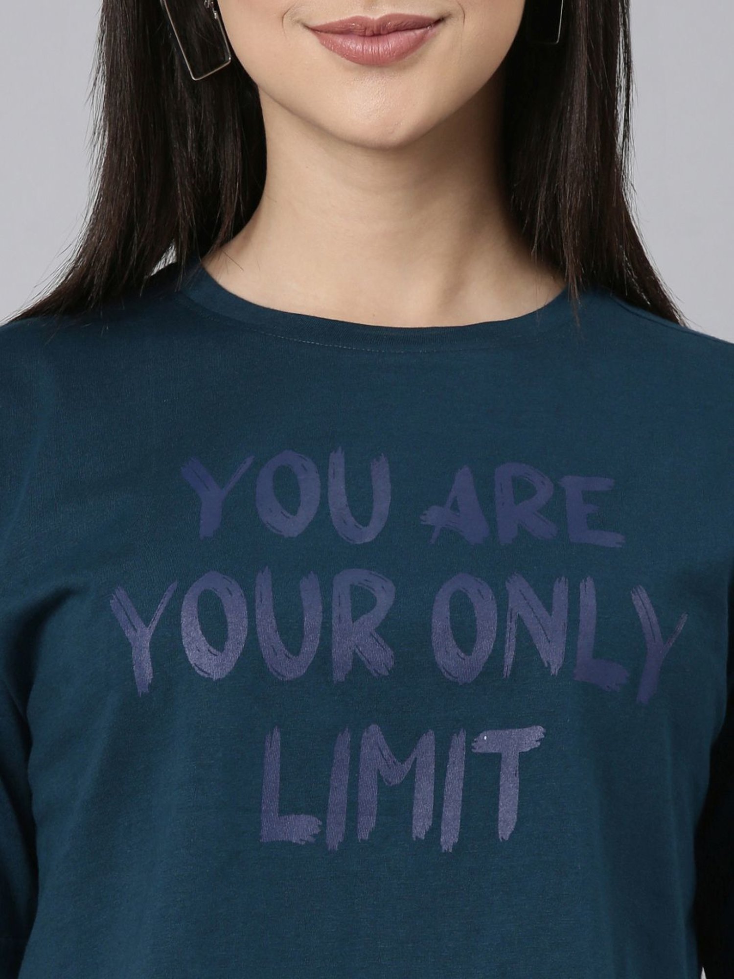 Kryptic Pure Cotton Printed Drop Shoulder Oversized Crop T-Shirt