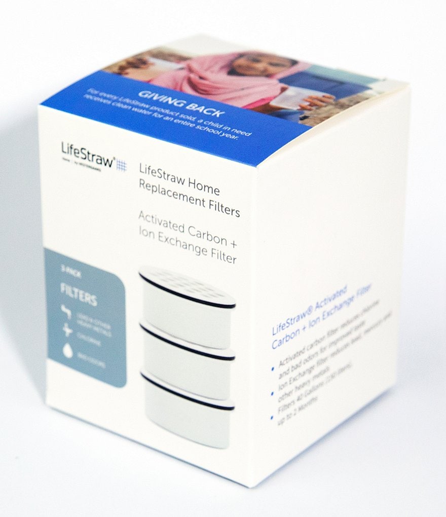 LifeStraw Home - Activated Replacement Carbon Filter, 3-Pack