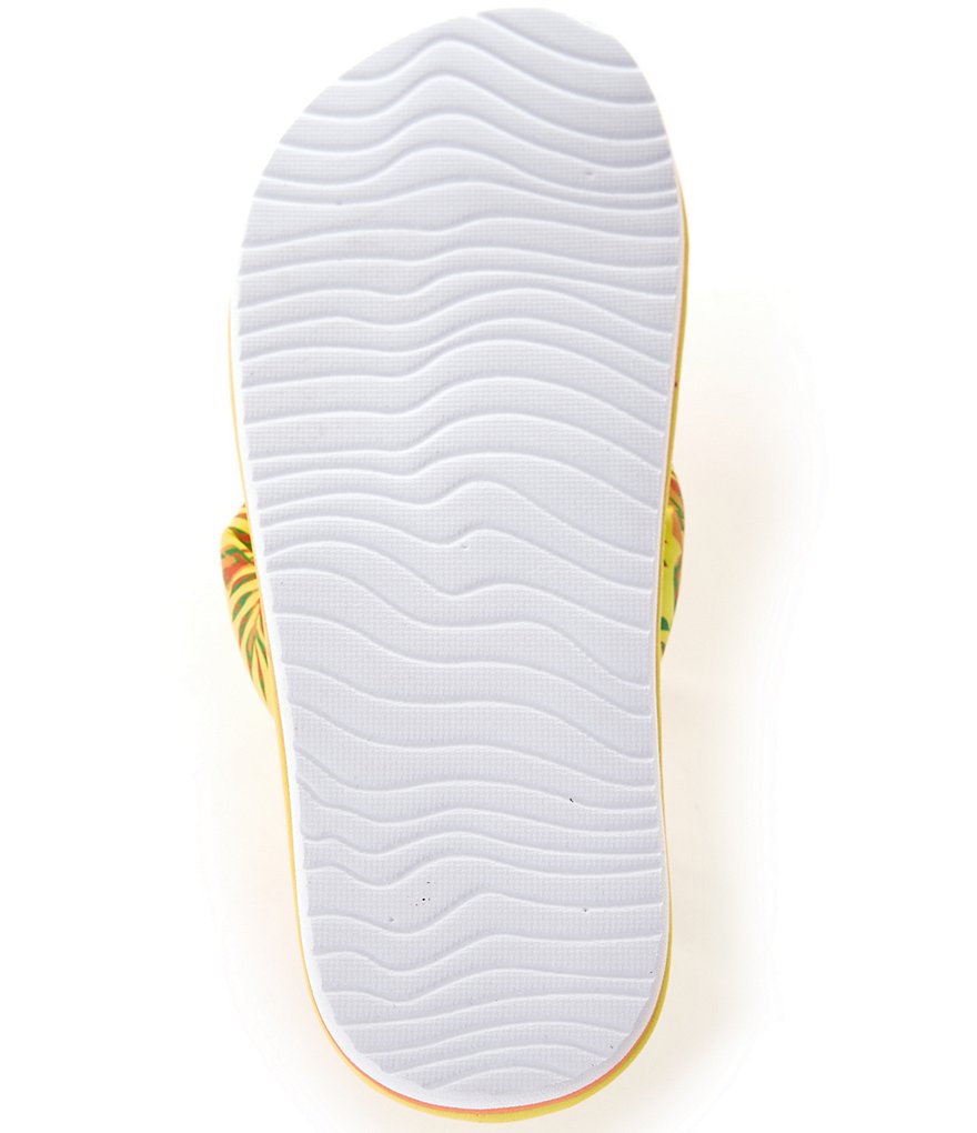 Reef Girls' Pool Float Palm Print Flip Flops (Youth)