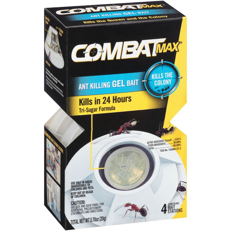 Combat Max Ant Killing Gel Bait Station - 4ct