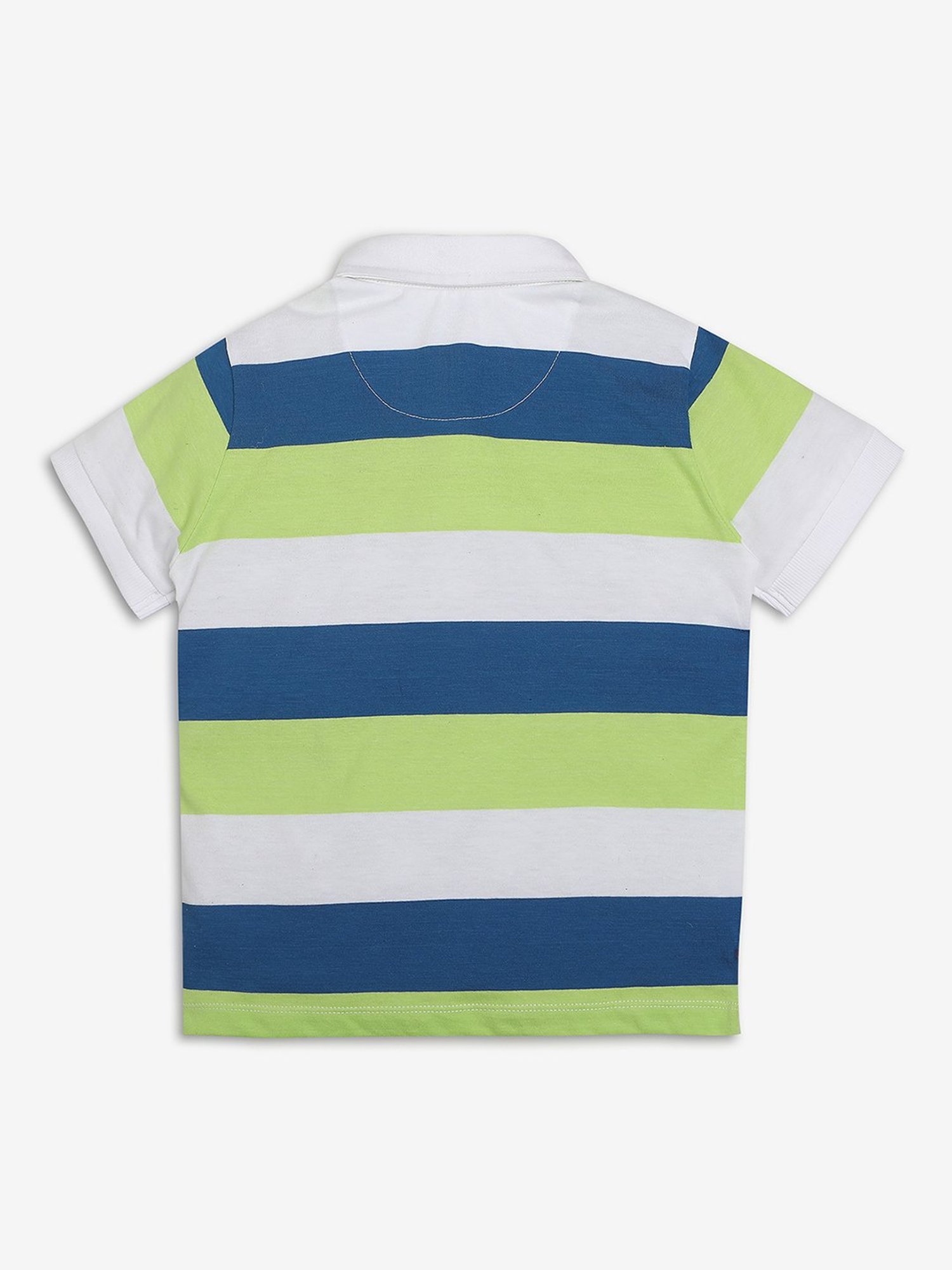 Pantaloons Junior Multicolor Cotton Striped Polo T-Shirt