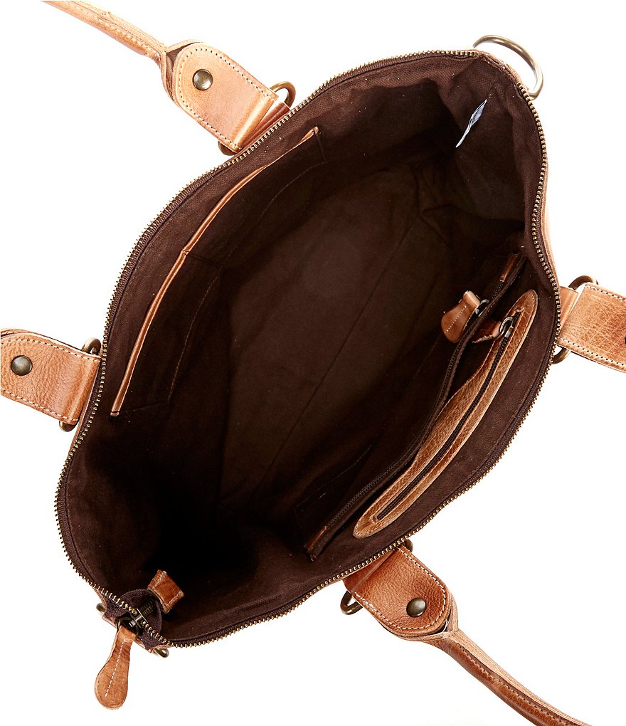 Bed Stu Big Fork Leather Handmade Tote Bag