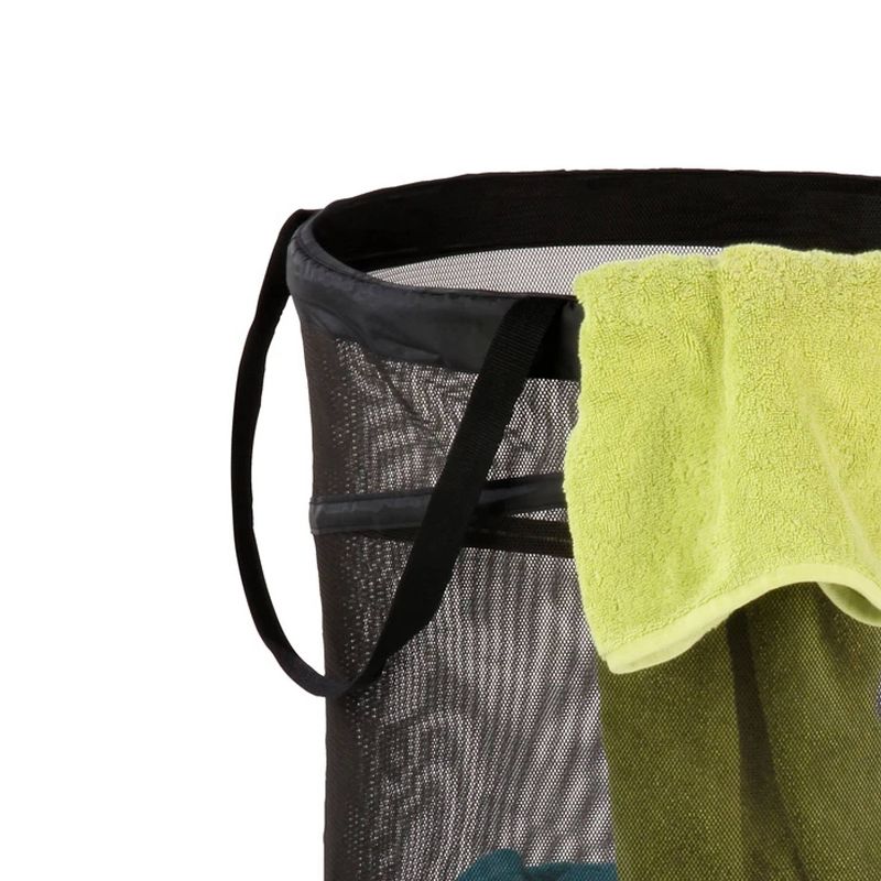 Honey-Can-Do Folding Hamper Silver