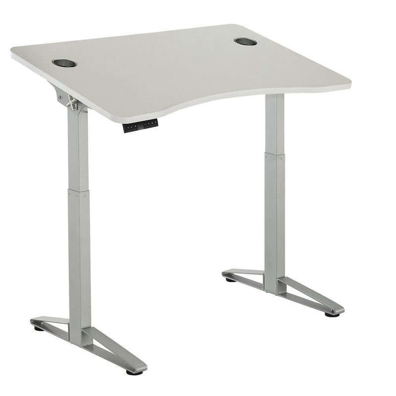 Safco Defy 31-50 Adjustable Desk, White 1980WH