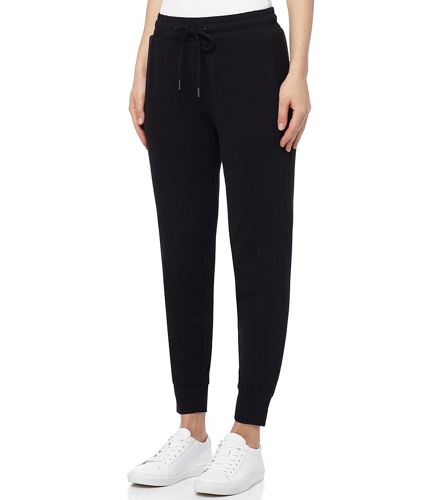 Jones New York Mesh Side Knit Jogger Drawstring Pants