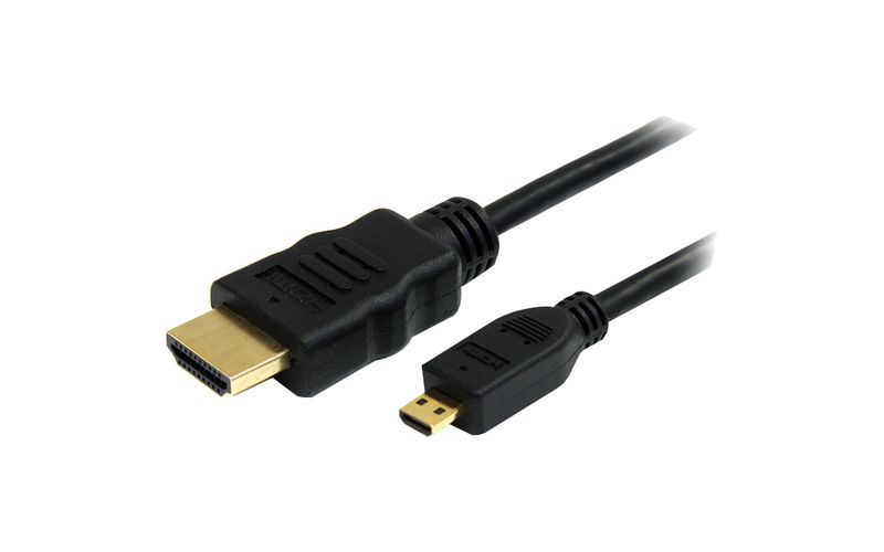 StarTech.com 6 ft High Speed HDMI&reg; Cable with Ethernet - HDMI to HDMI Micro - M/M - HDMI - 6ft - 1 x HDMI Male Digital Audio/Video
