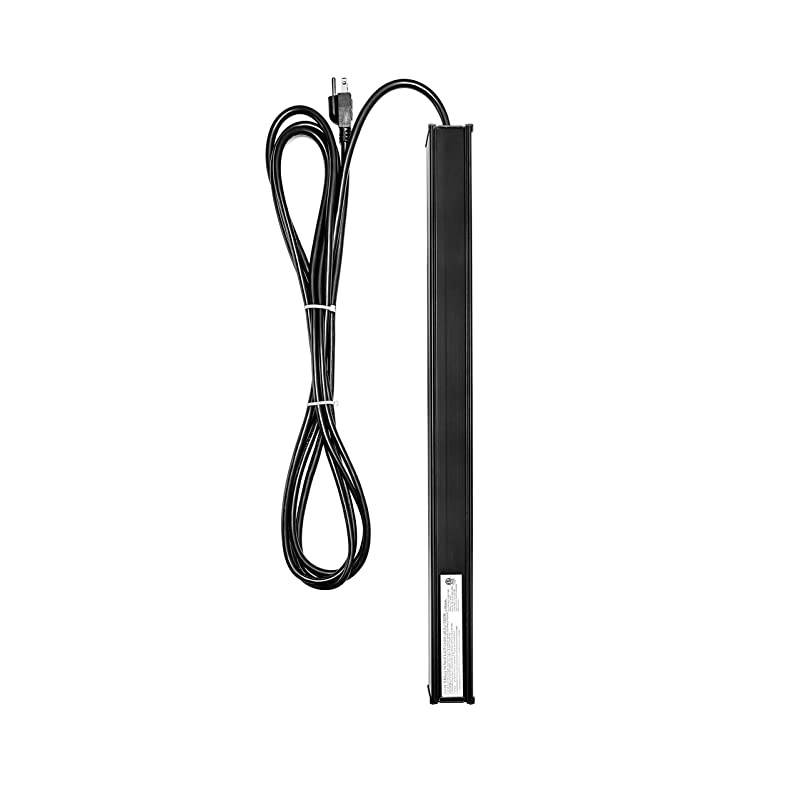 Protector Power Strip 16Outlet ETL Certified Heavy Duty Metal Power Socket with Circuit Breaker and 15 FT Long Cord for Commercial Industrial School and Home Black