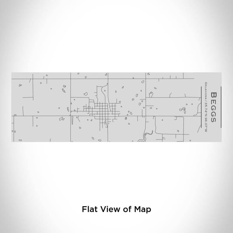 Beggs - Oklahoma Engraved Map Insulated Cup