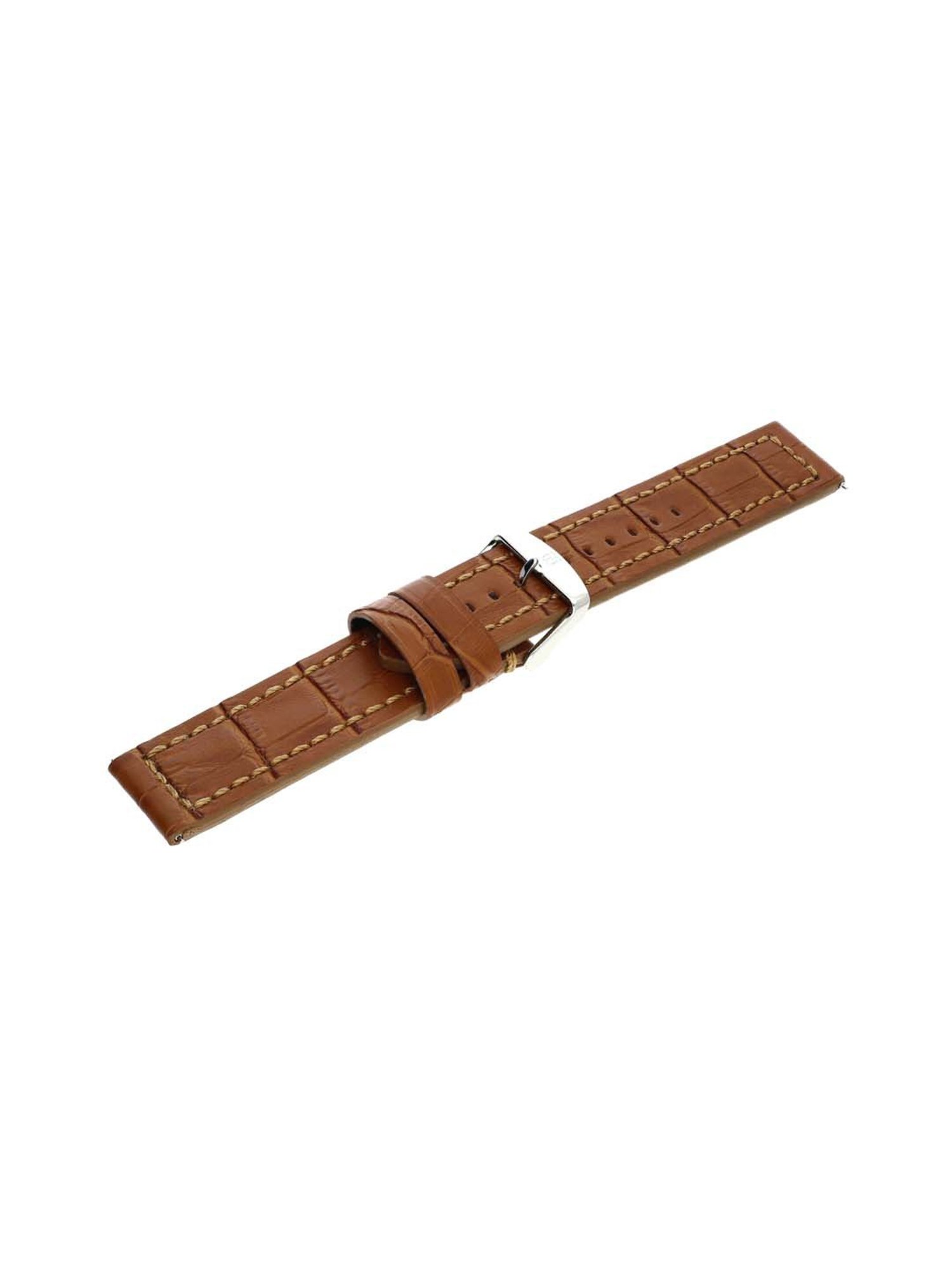 Titan 24 mm Tan Genuine Leather Strap for Men