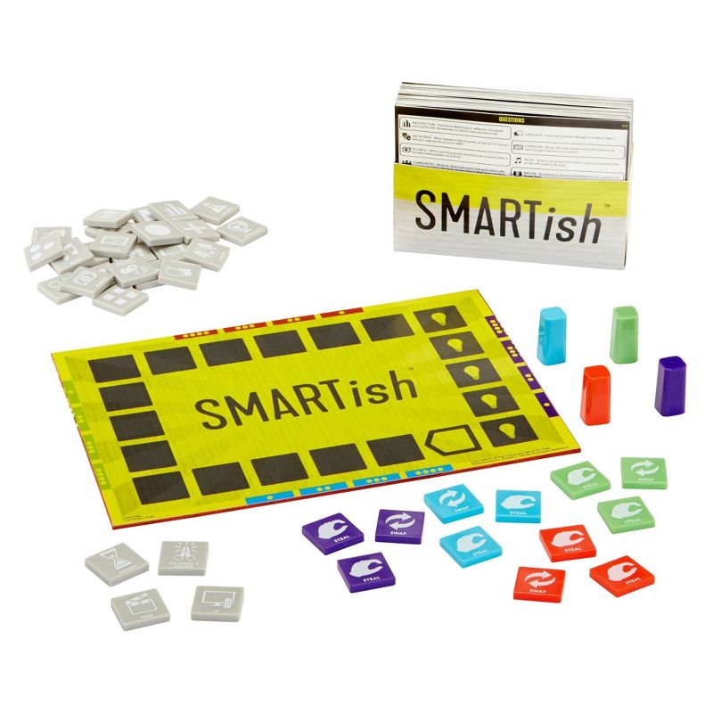 Smartish Trivia Strategy Board Game for 2-12 Players Ages 14Y+