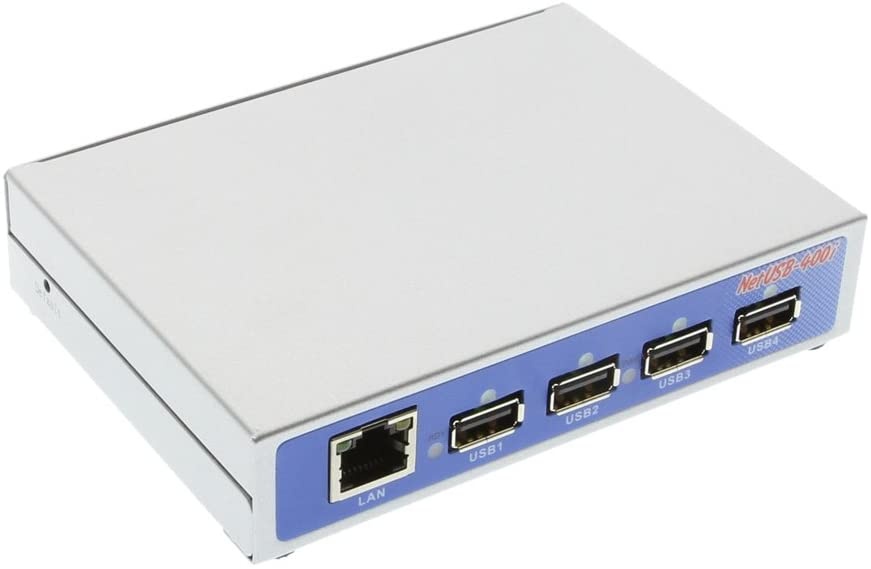 Coolgear Industrial USB 2.0 Over IP Device Server, Share USB Devices Over TCP/IP Network