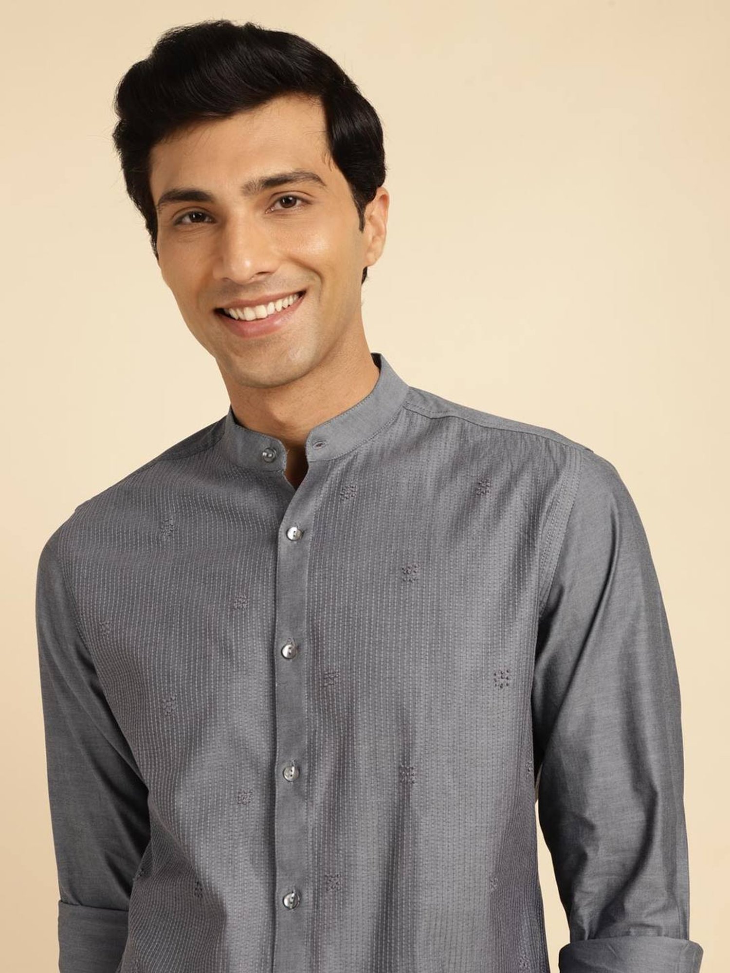 High Star Black Cotton Relaxed Fit Striped T-Shirt