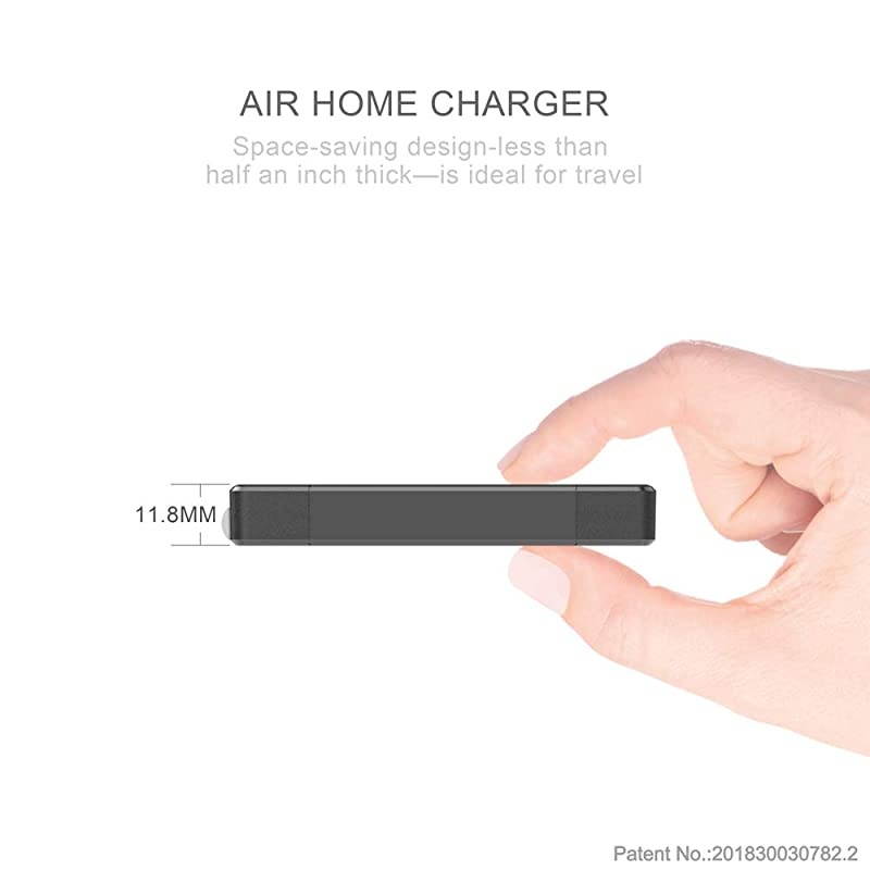 17W Extra Slim Portable Wall Charger 2-Port USB-A Charger 3.15 x 1.57 x 0.4 inches