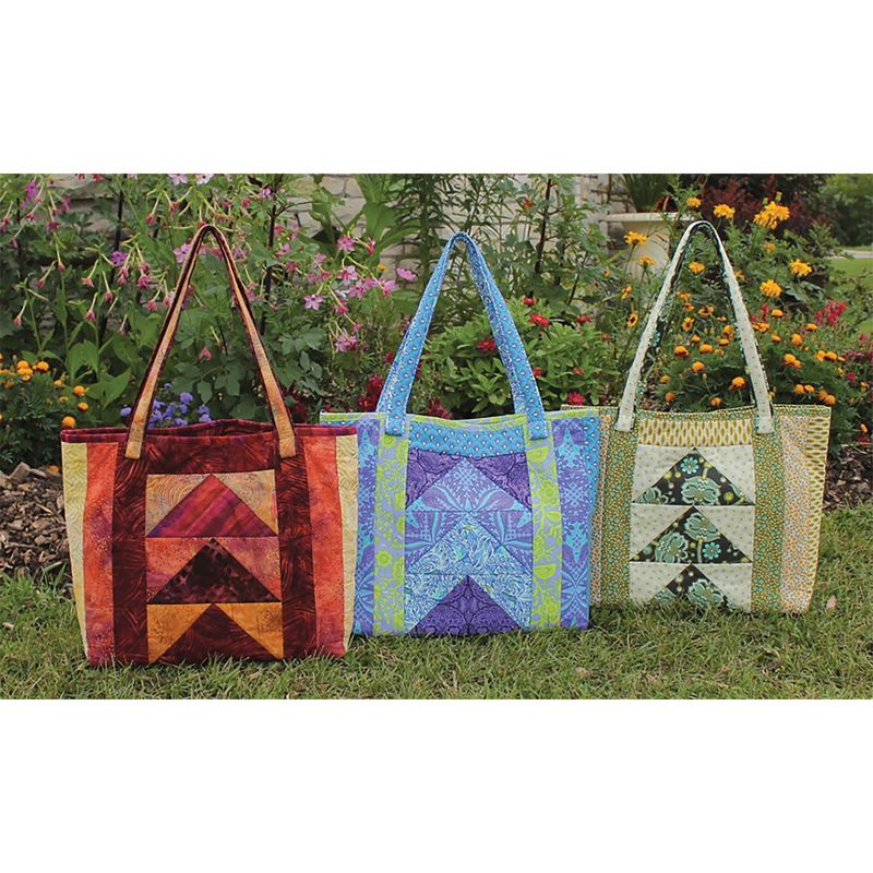 June Tailor Quilt As You Go Tote Bag-Tori 15"X14"X14"