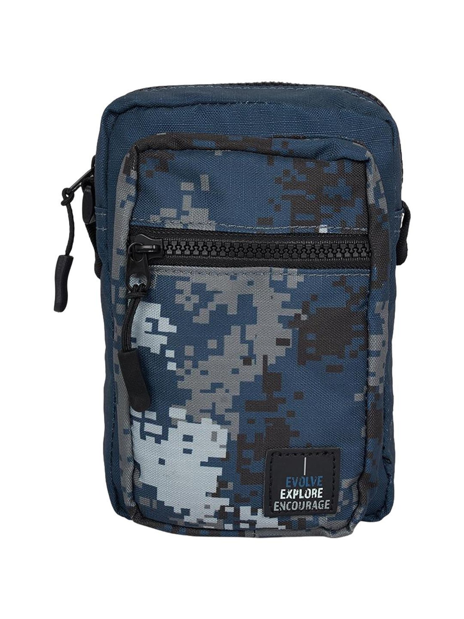 Ajile by Pantaloons Navy Printed Cross Body Bag