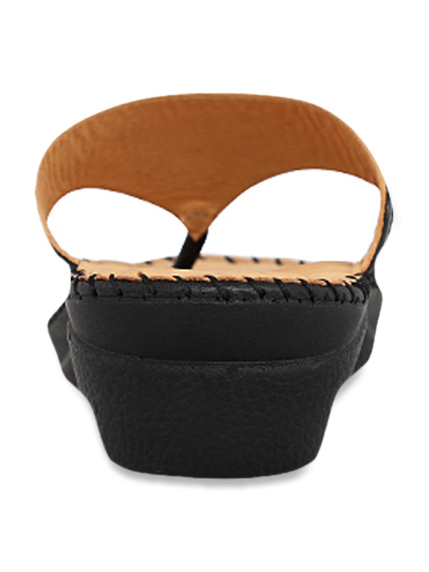 Scholl by Bata Women's Swaroski Black Thong Wedges