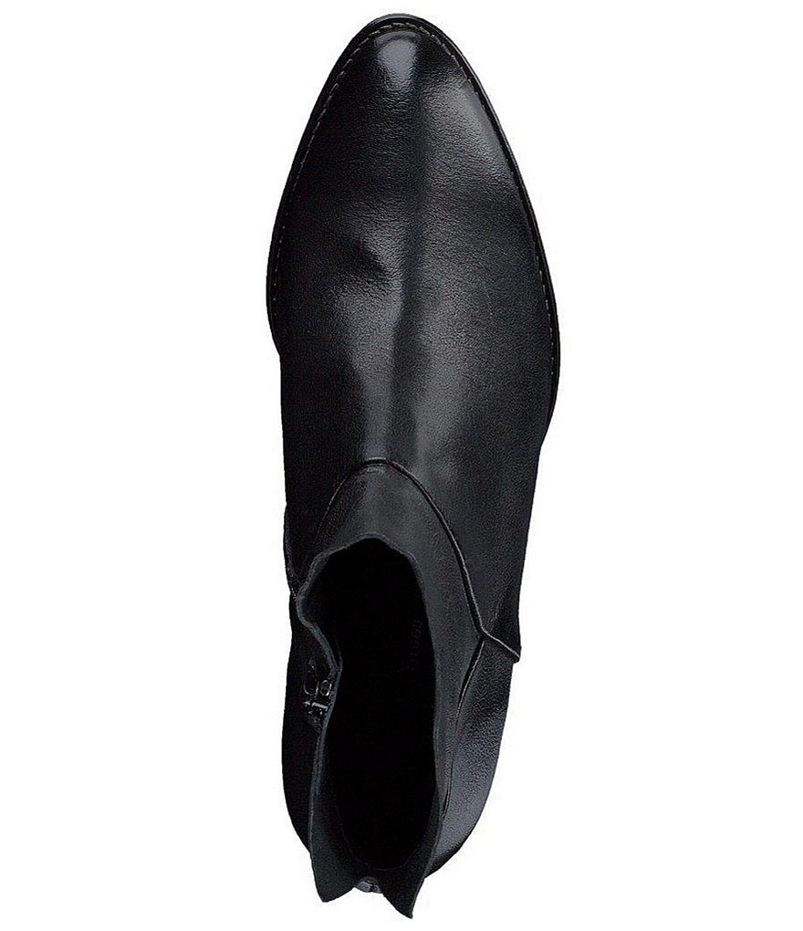 Paul Green Nelly Leather Block Heel Booties