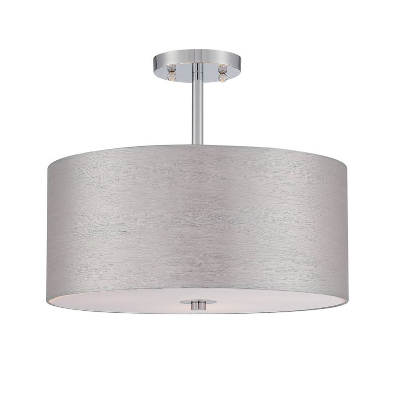 Silvain Semi Flush Mount Wall Lights - Chrome - Lite Source
