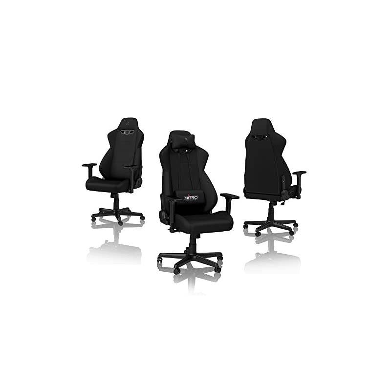 S300 Gaming Chair - Stealth Black - Office Chair - Ergonomic - Cloth Cover - Up to 300 lbs Users - 90&deg; to 135&deg; Reclinable - Adjustable Height & Armrests