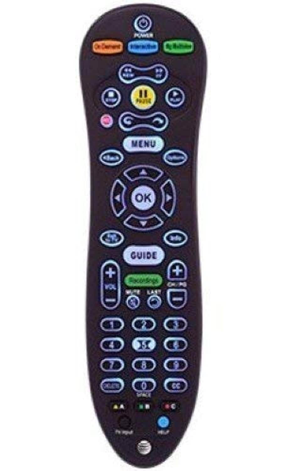 new at&t uverse multi- functional dvr black remote control (renewed)